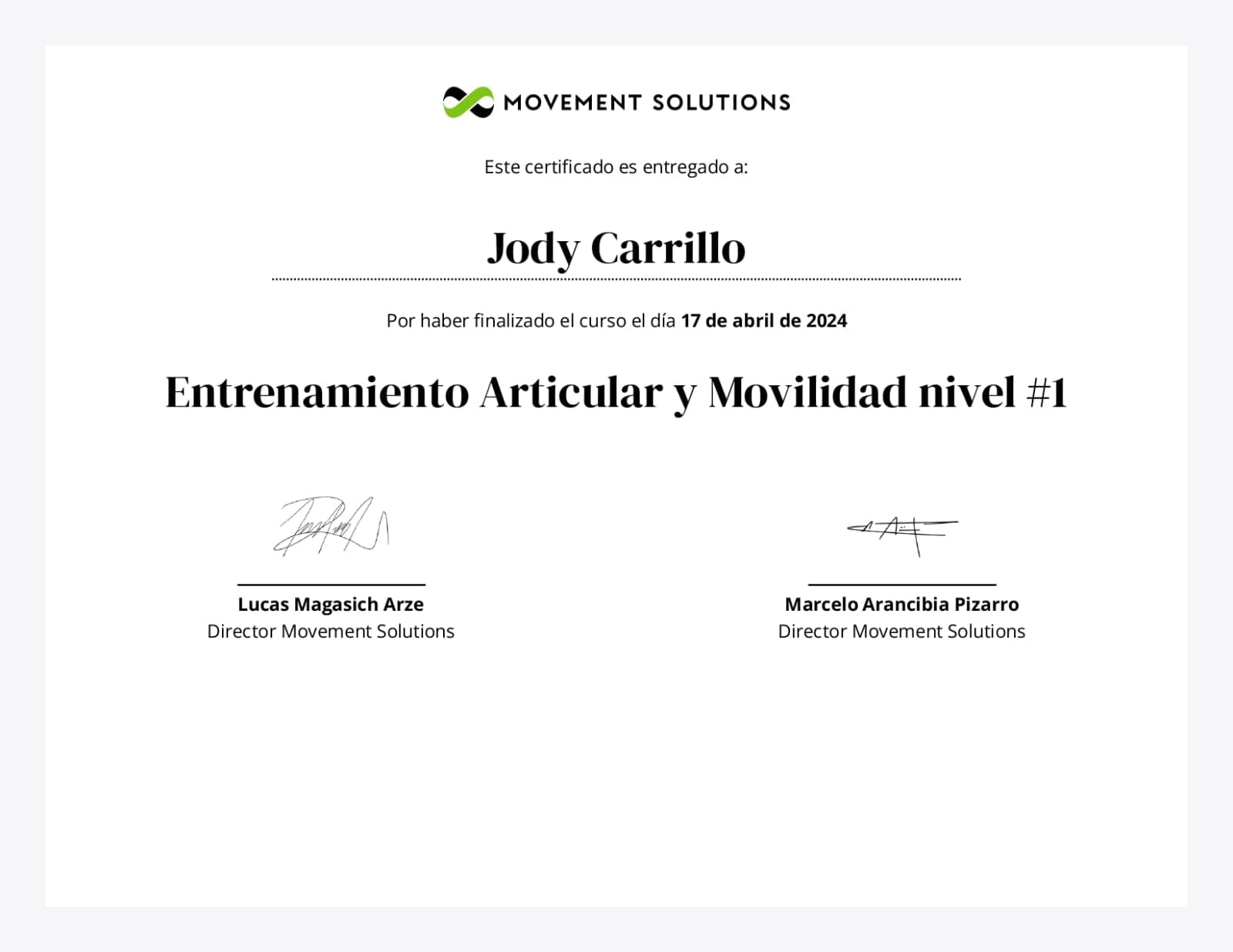 Entrenamiento Articular y Movilidad - Movement Solutions