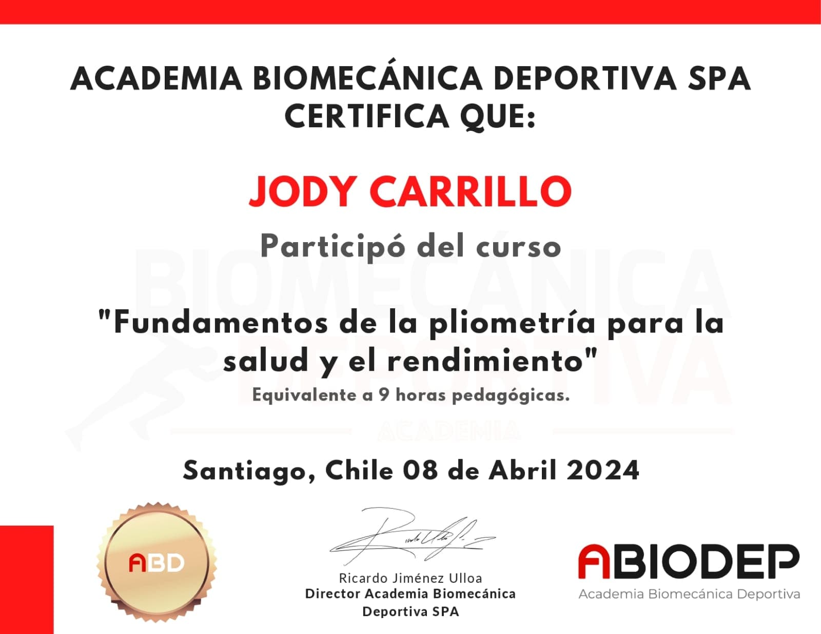 Fundamentos de Pliometría - ABIODEP